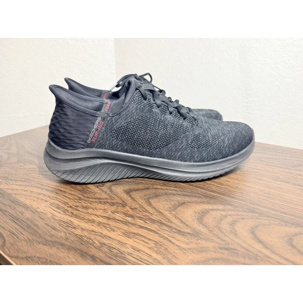 Skechers Men’s Size 9W Ultra Flex 3.0 New Arc Slip Ins Black Athletic Shoes